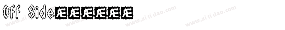 Off Side字体转换